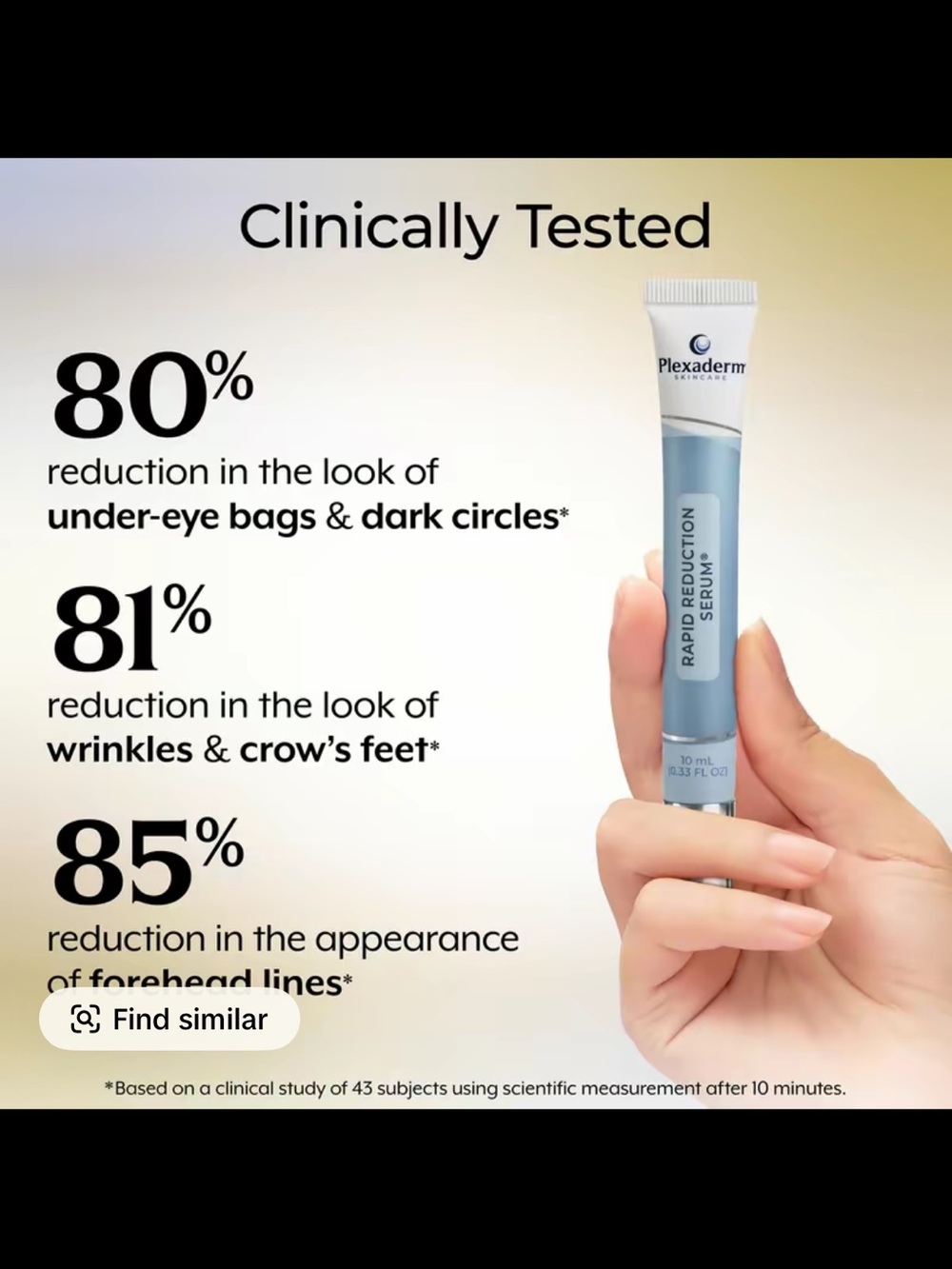 Plexaderm Rapid Reduction Eye Serum - Anti Aging Wrinkle Remover for Face, 10ml - Picture 6 of 8